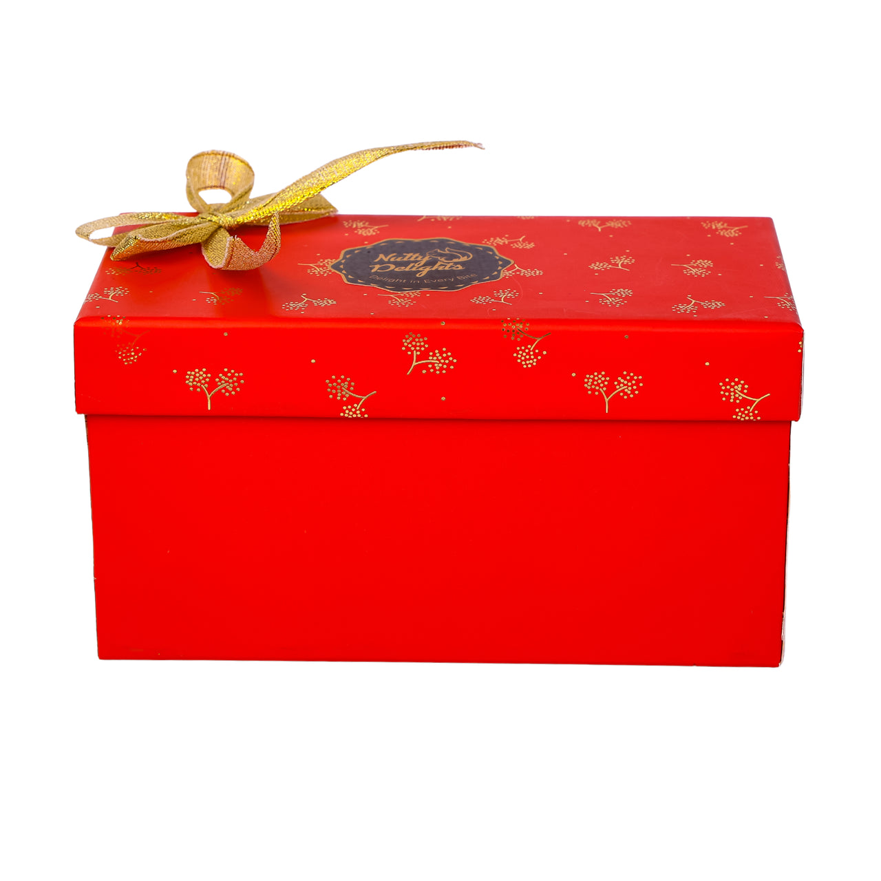 Nutty Delights Different Flavours Dry Fruits Gift Pack | Designer Box with Golden Bow | Healthy Gourmet Gift for All Occasional Festivals & Celebrations