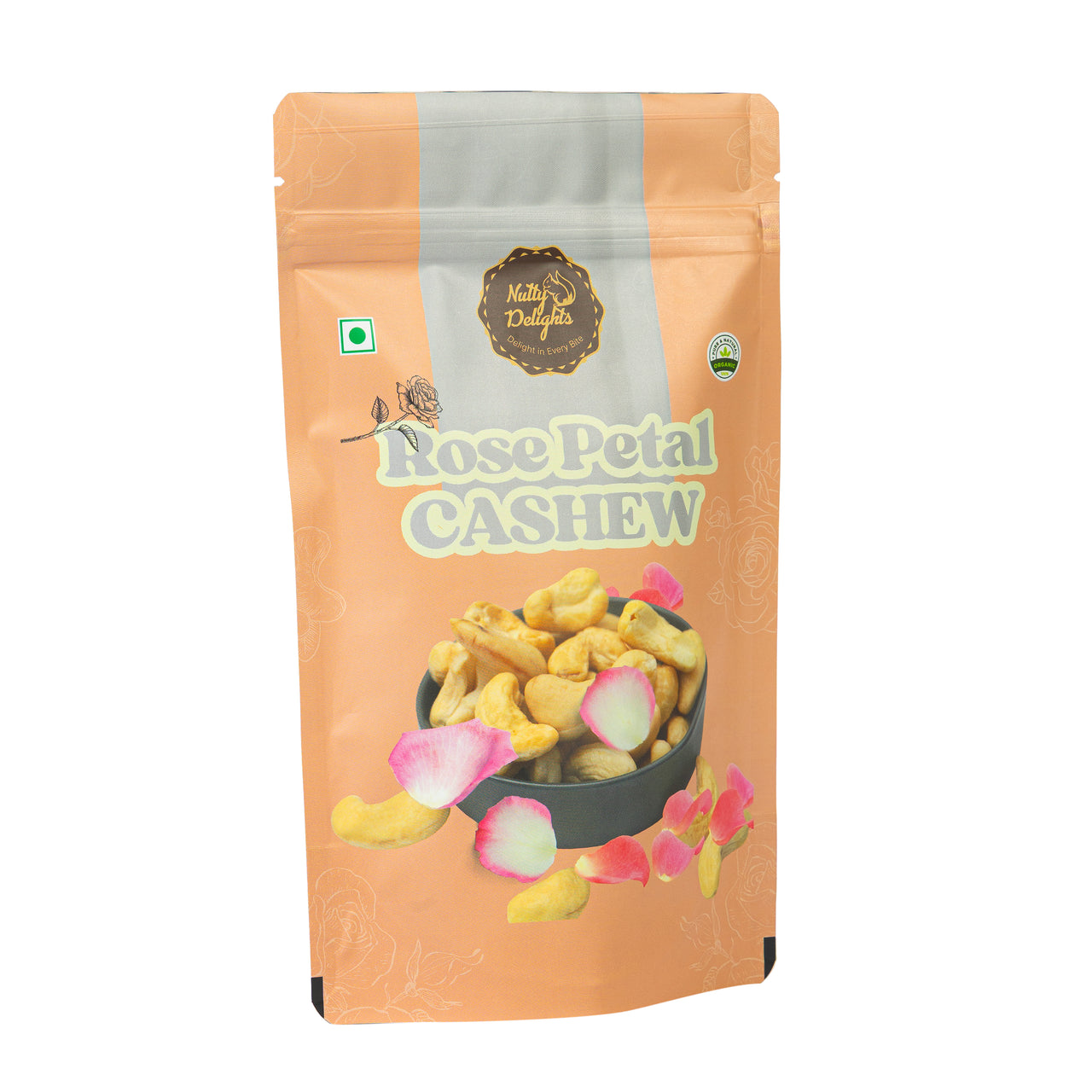 Rose petal cashew