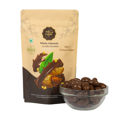 Whole Almonds in Milk Chocolate - 200gm
