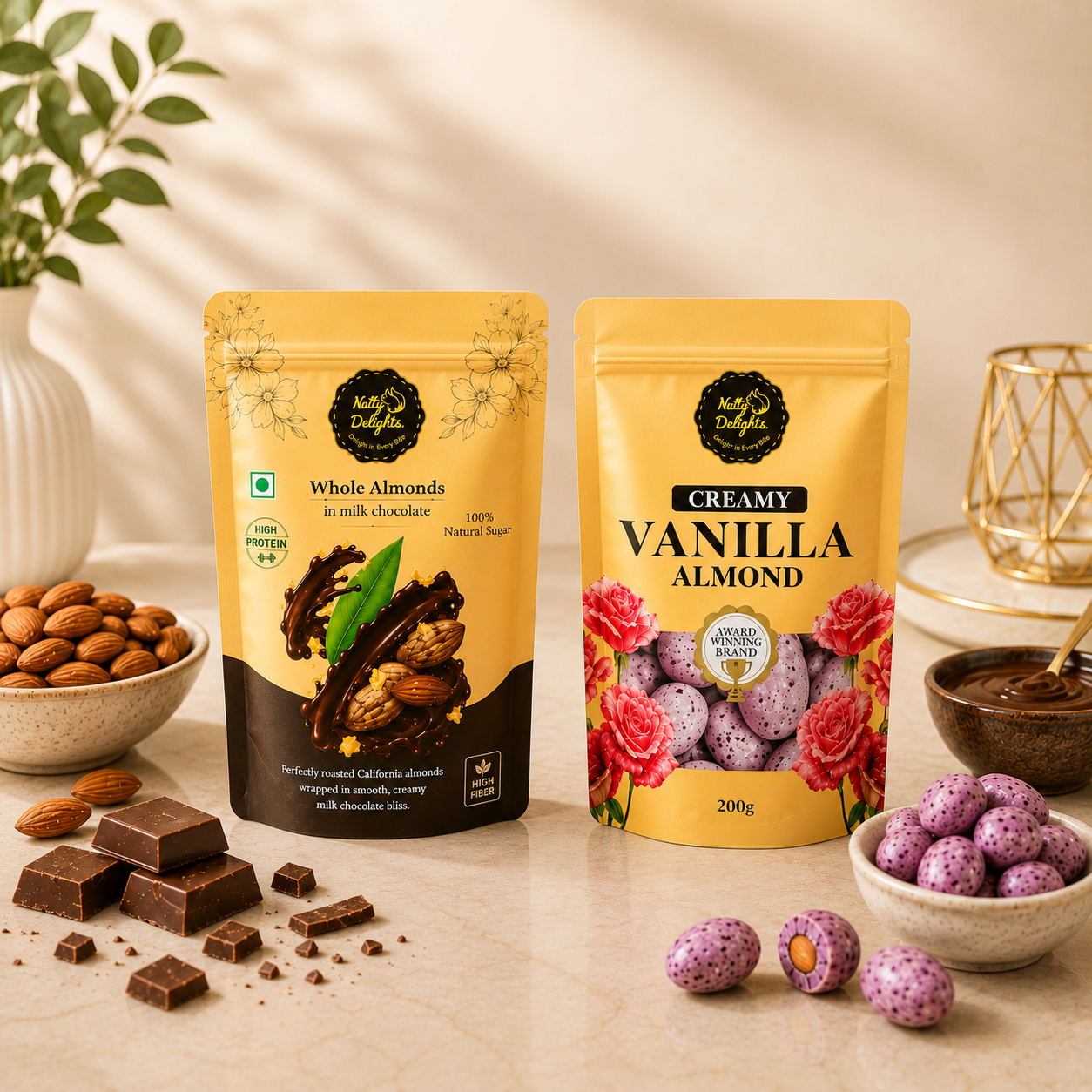 Nutty Delights Dessert Almond Duo