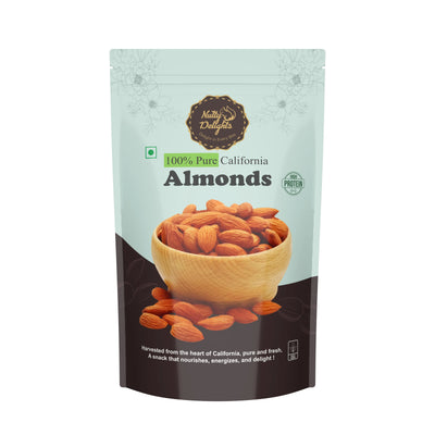100% Pure California Almonds – Premium, Fresh & Nutrient-Rich | The Nutty Delights