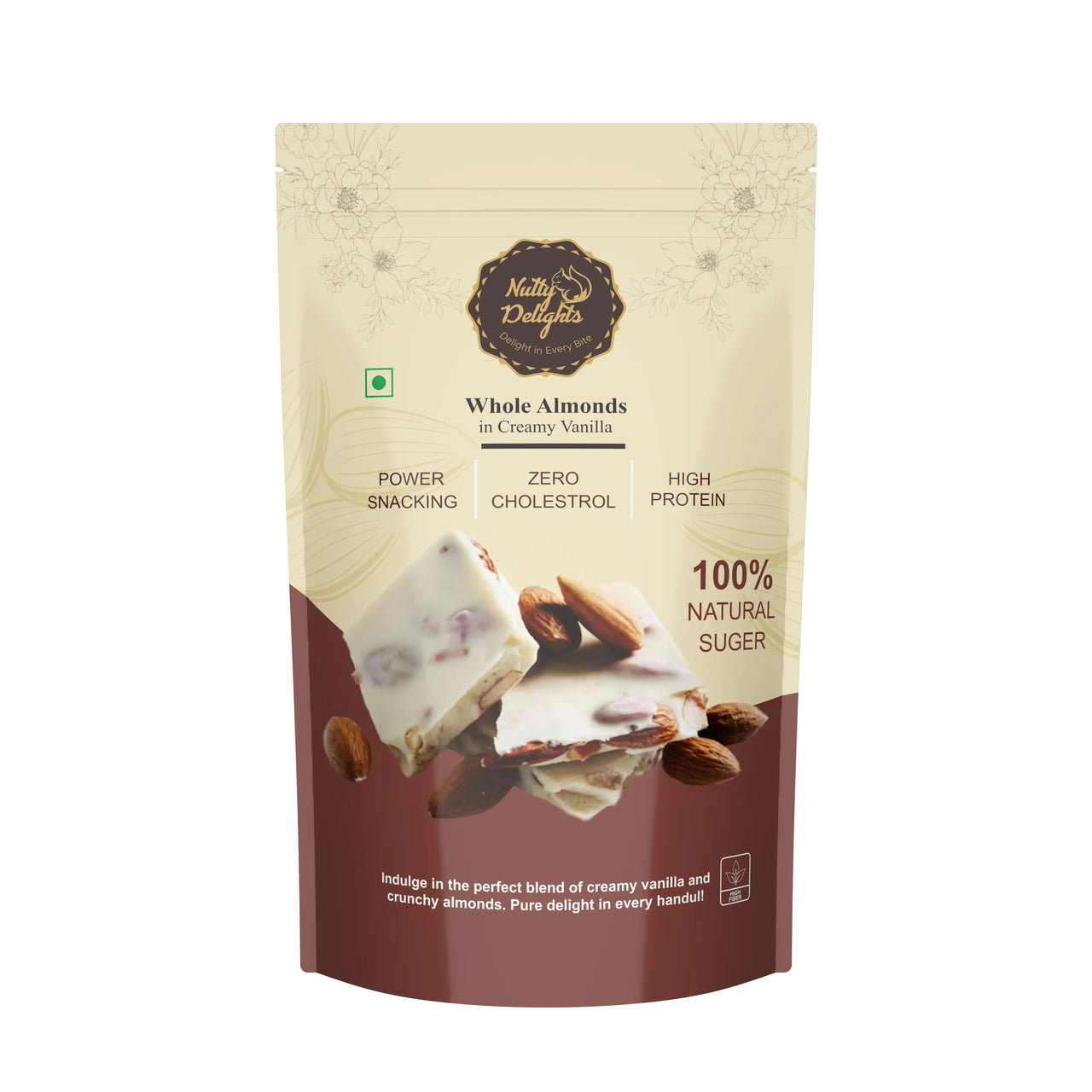 Whole Almonds in Creamy Vanilla 100% Natural Sugar