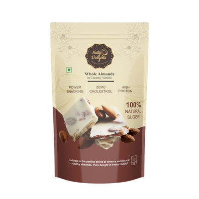 Whole Almonds in Creamy Vanilla 100% Natural Sugar